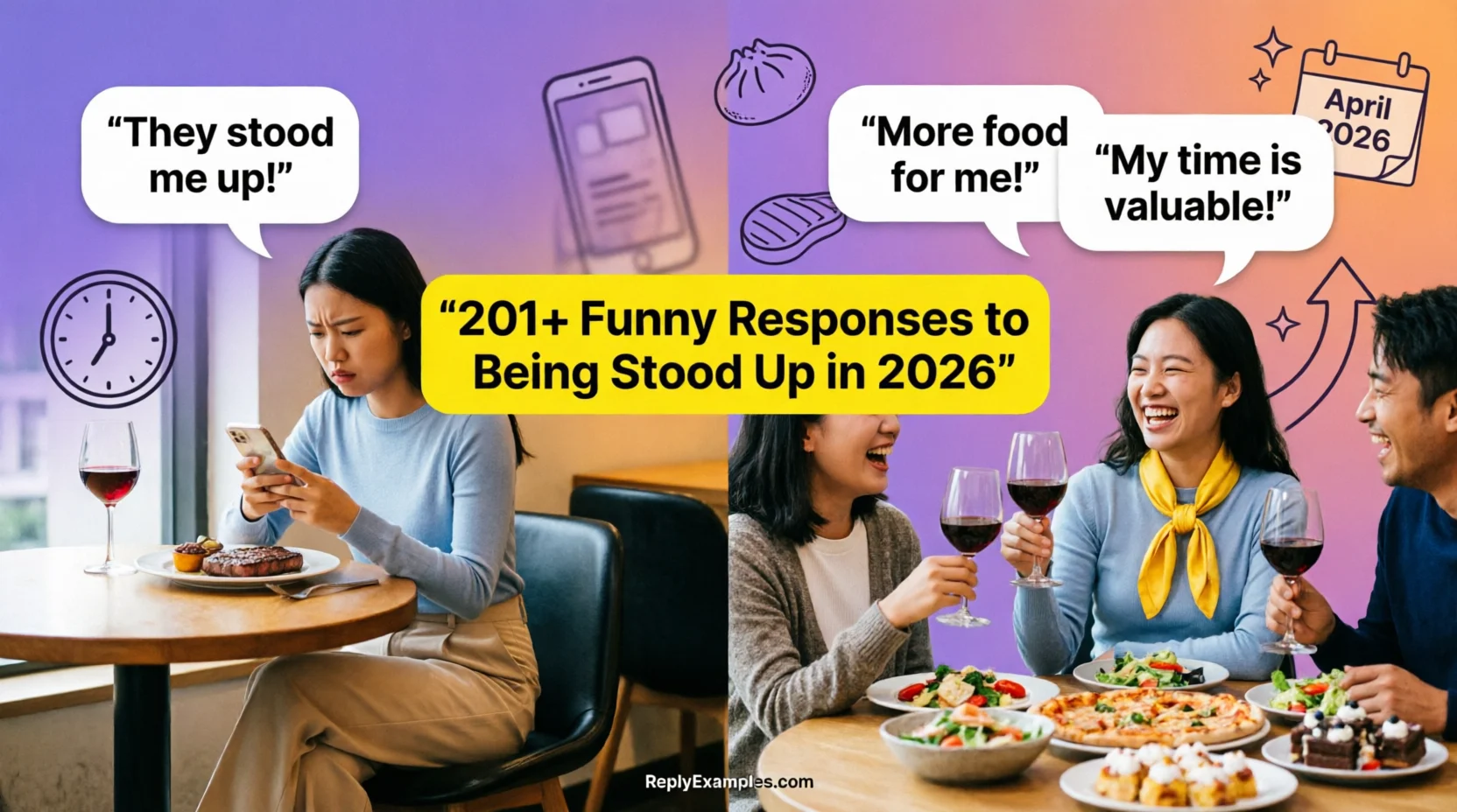 201+ Funny Responses to Being Stood Up in 2026