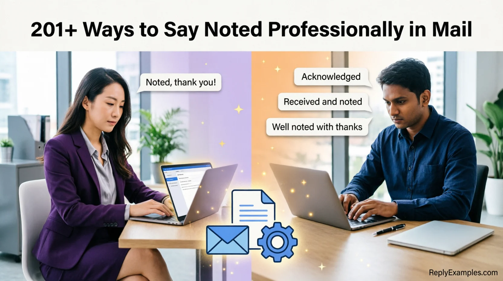 201+ Ways to Say Noted Professionally in Mail in 2026
