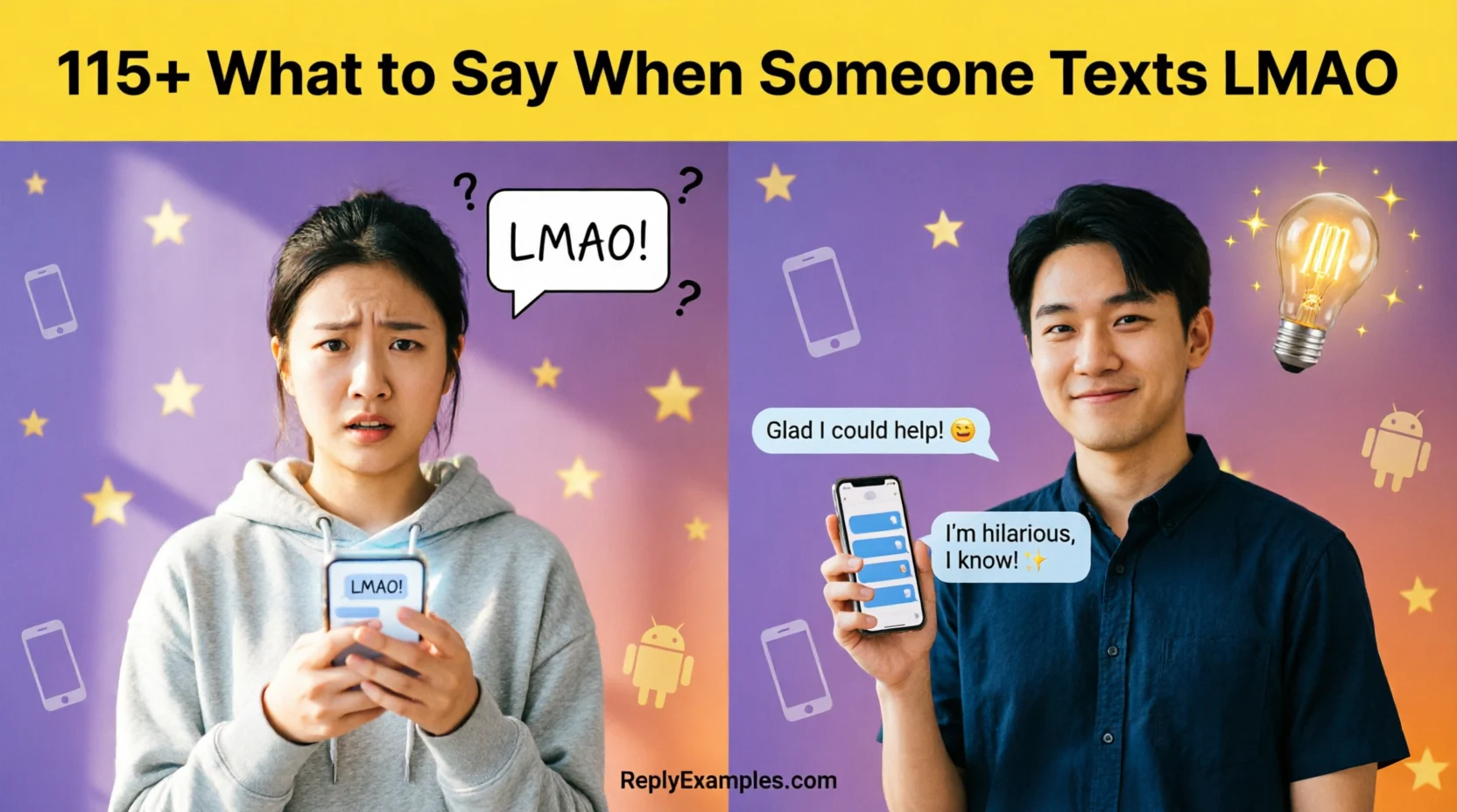 115+ What to Say When Someone Texts LMAO